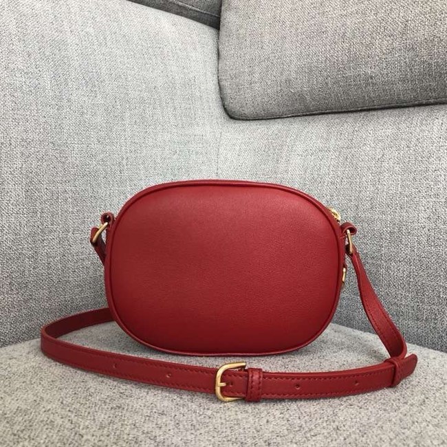 CELINE CROSS BODY SMALL C CHARM BAG IN QUILTED CALFSKIN 188363 RED