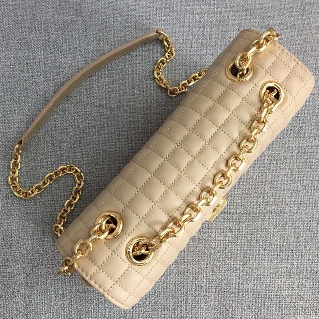 CELINE MEDIUM C BAG IN BICOLOUR QUILTED CALFSKIN CL87253 cream