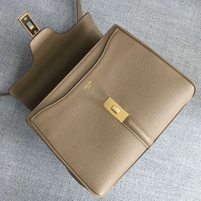 CELINE SMALL 16 BAG IN SATINATED CALFSKIN 188003 Khaki