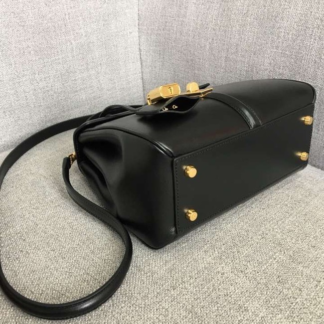 CELINE SMALL 16 BAG IN SATINATED CALFSKIN A188003 black