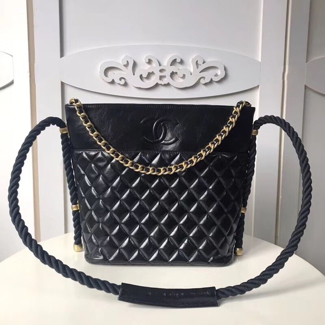 Chanel hobo handbag AS0076 black