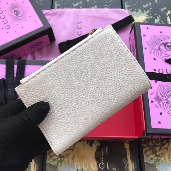 Gucci Leather card case with bow 524300 white