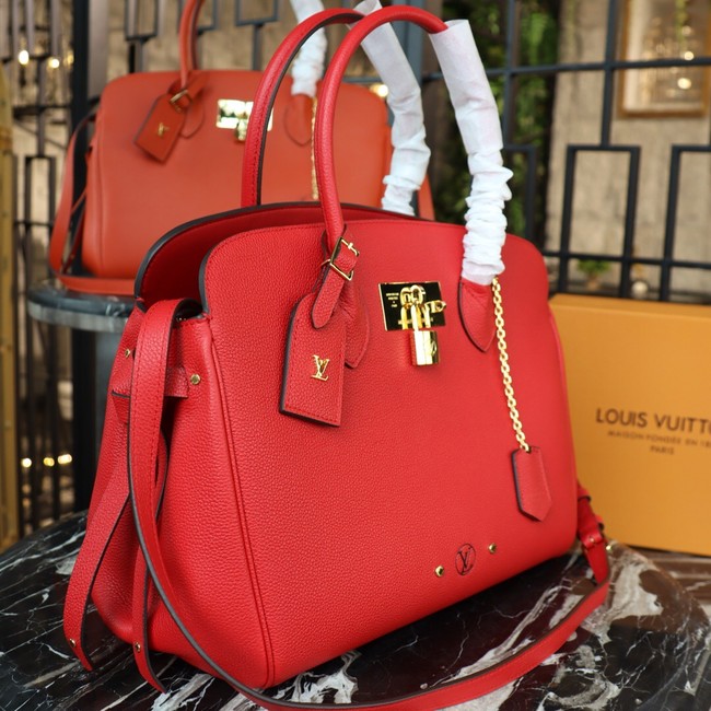 Louis Vuitton Veau Nuage Leather Milla MM M51685 red