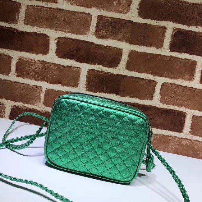 Gucci Mini laminated leather bag 534950 green