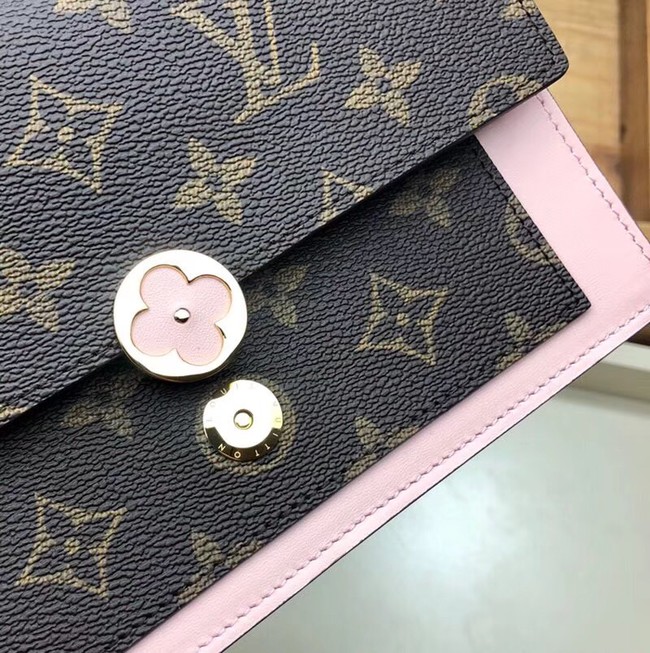 Louis Vuitton Monogram Canvas FLORE Chain Wallet M67405 pink