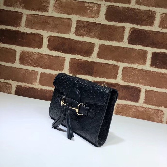 Gucci Mini leather bag 449636 black