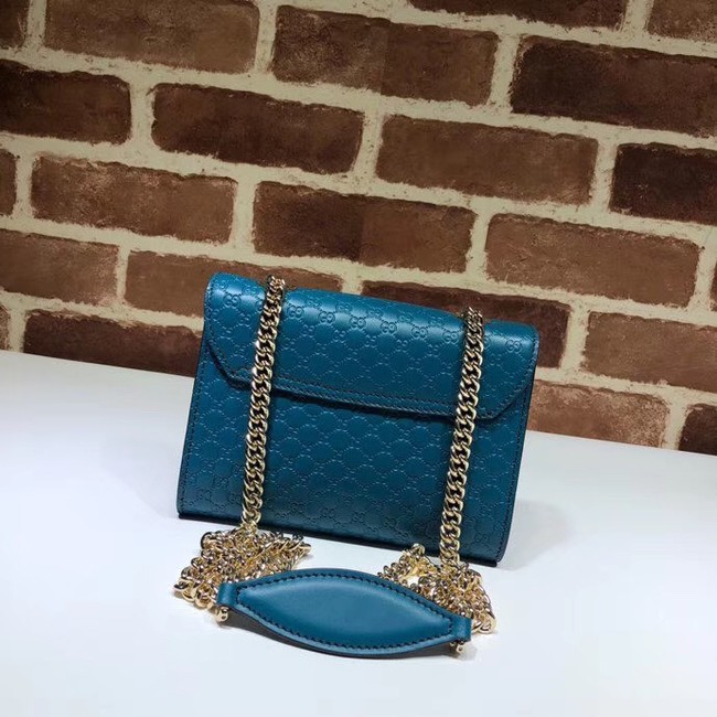 Gucci Mini leather bag 449636 blue