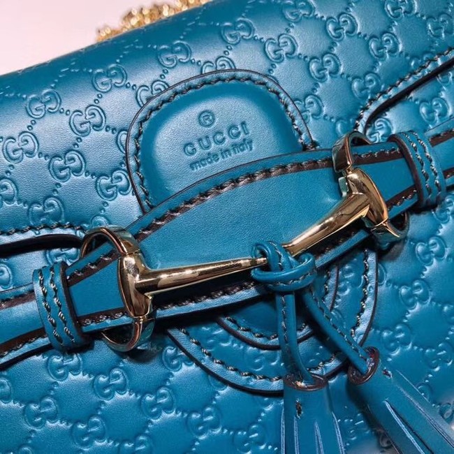 Gucci Mini leather bag 449636 blue