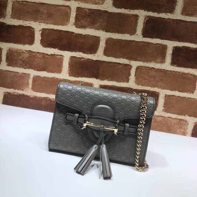 Gucci Mini leather bag 449636 grey