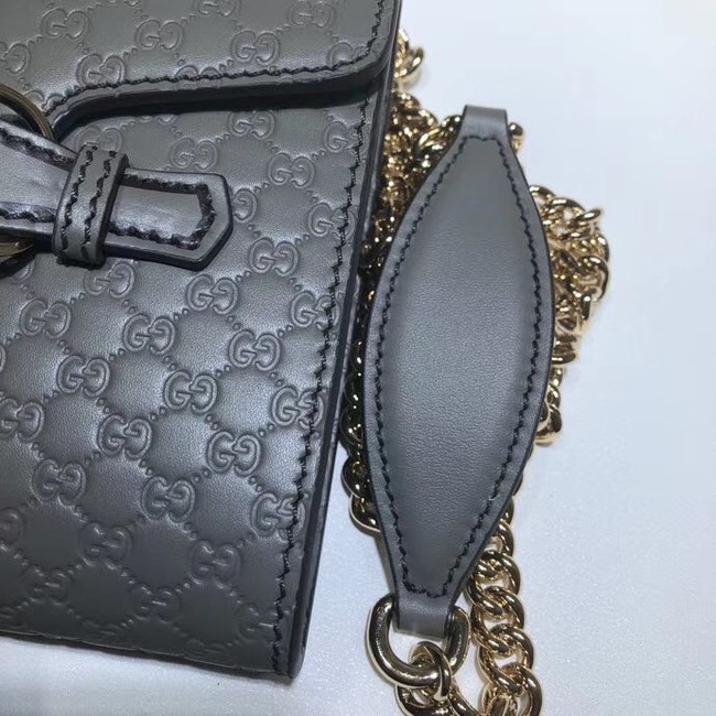 Gucci Mini leather bag 449636 grey