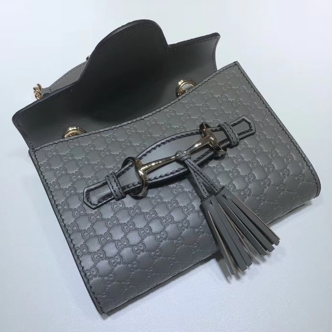 Gucci Mini leather bag 449636 grey