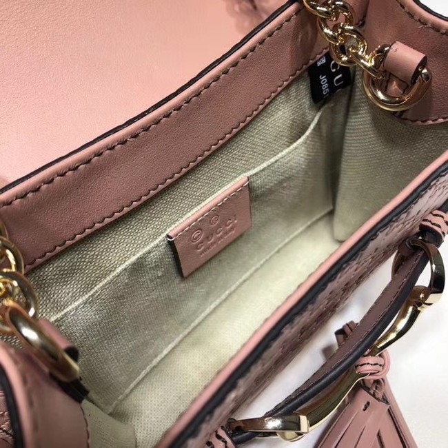 Gucci Mini leather bag 449636 pink