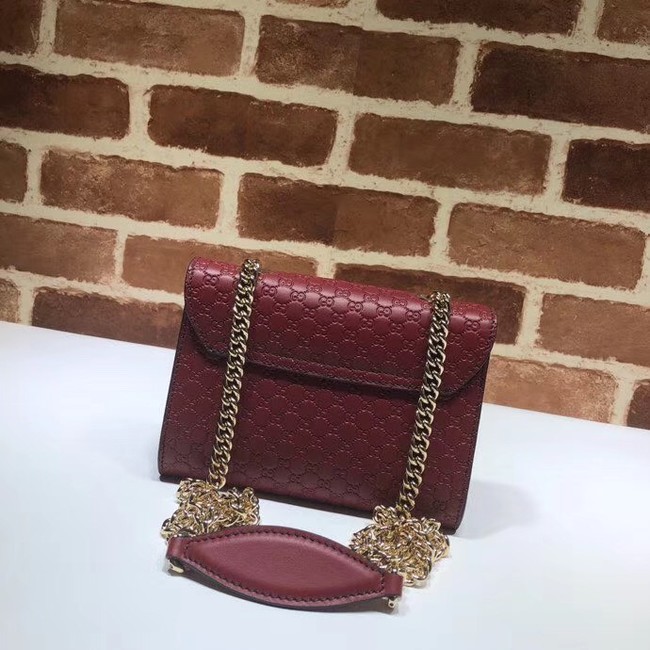 Gucci Mini leather bag 449636 red