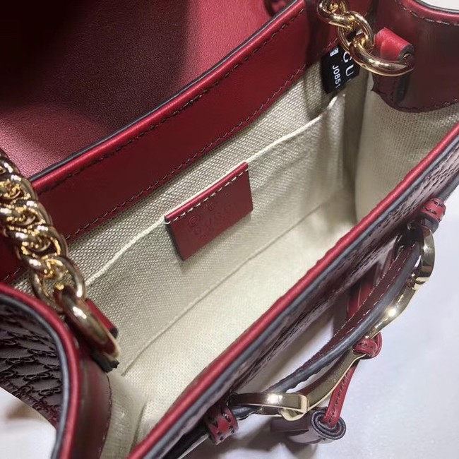 Gucci Mini leather bag 449636 red