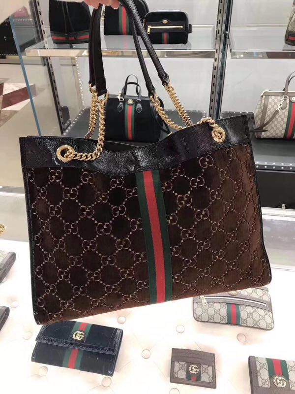 Gucci Rajah large tote 537219 Brown