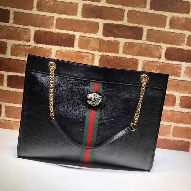 Gucci Rajah large tote 537219 black