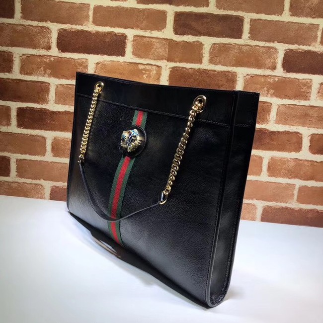 Gucci Rajah large tote 537219 black