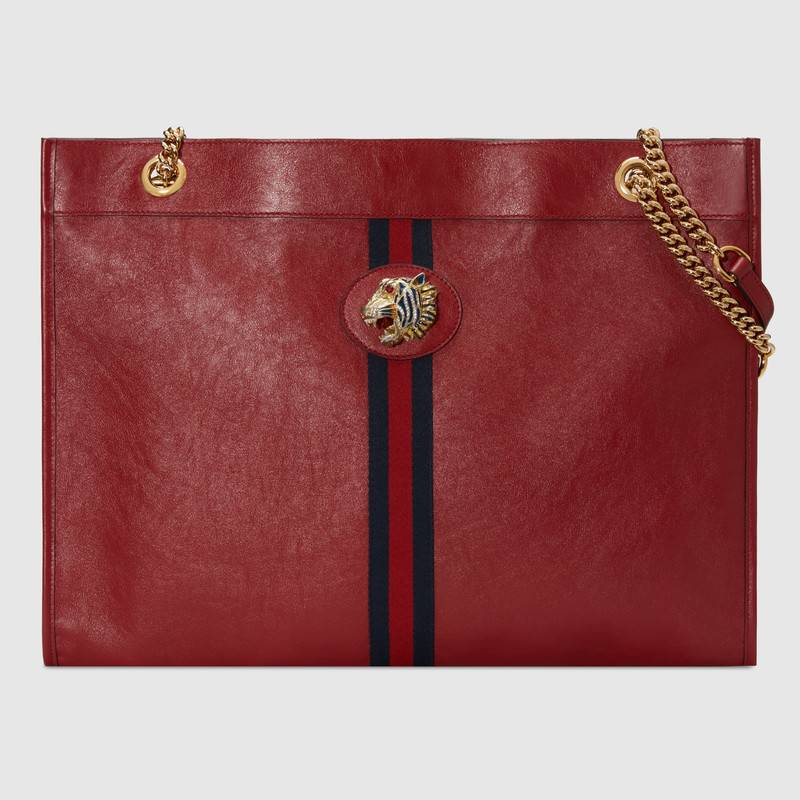 Gucci Rajah large tote 537219 red