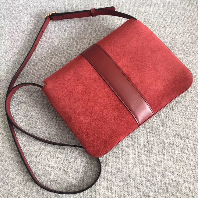 Gucci Arli medium shoulder bag 550126 Bordeaux suede