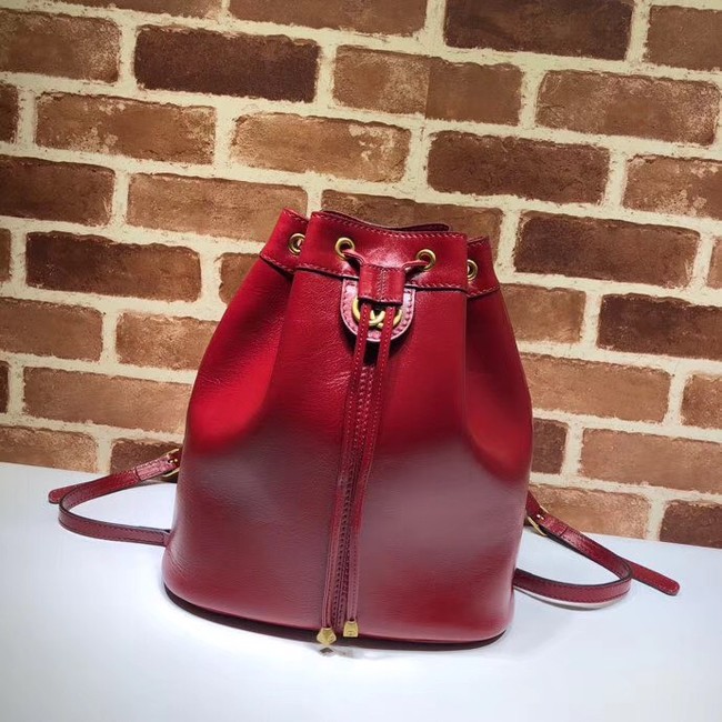 Gucci medium bucket Backpack 550189 red