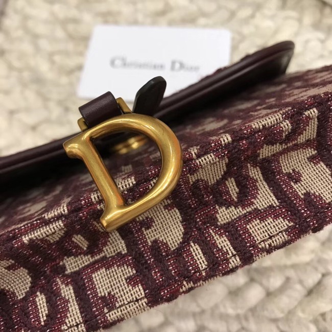 DIOR Oblique Belt Bag D26988 Wine