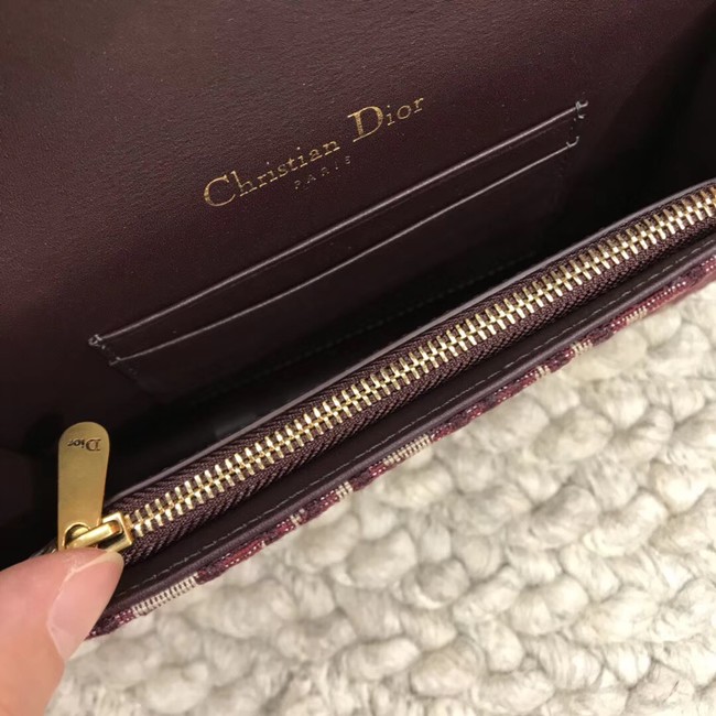 DIOR Oblique Belt Bag D26988 Wine