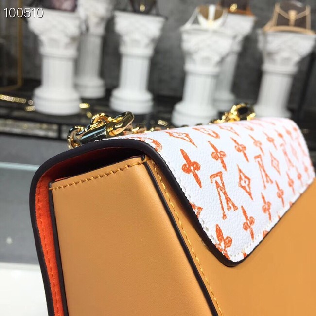 Louis Vuitton TWIST MM M50282 white&orange