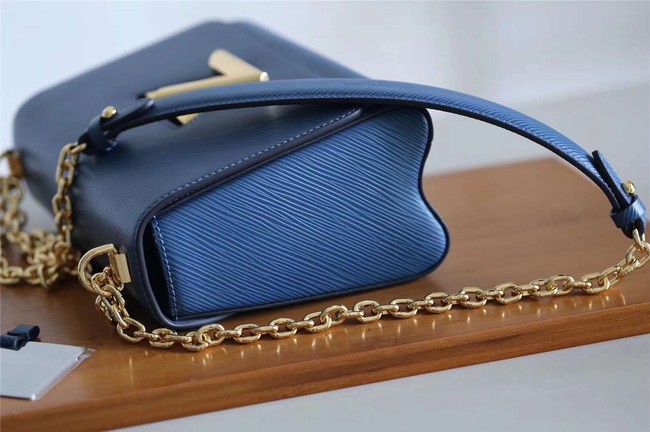 Louis vuitton original epi leather TWIST MM M52870 blue