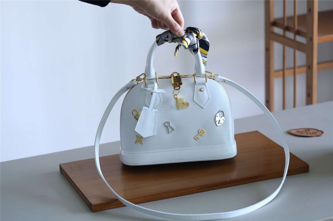 Louis vuitton original ALMA BB M52884 white