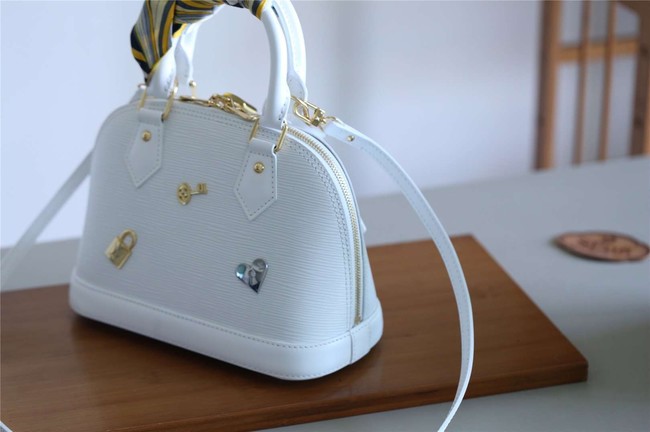 Louis vuitton original ALMA BB M52884 white