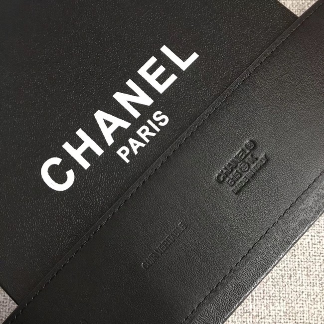 Chanel Wide leather belt with 53 mm CC4266 black