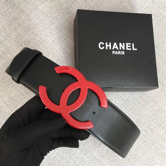 Chanel Wide leather belt with 53 mm CC4267 black