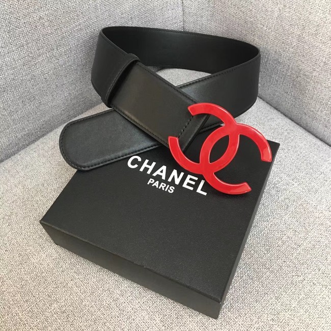 Chanel Wide leather belt with 53 mm CC4267 black