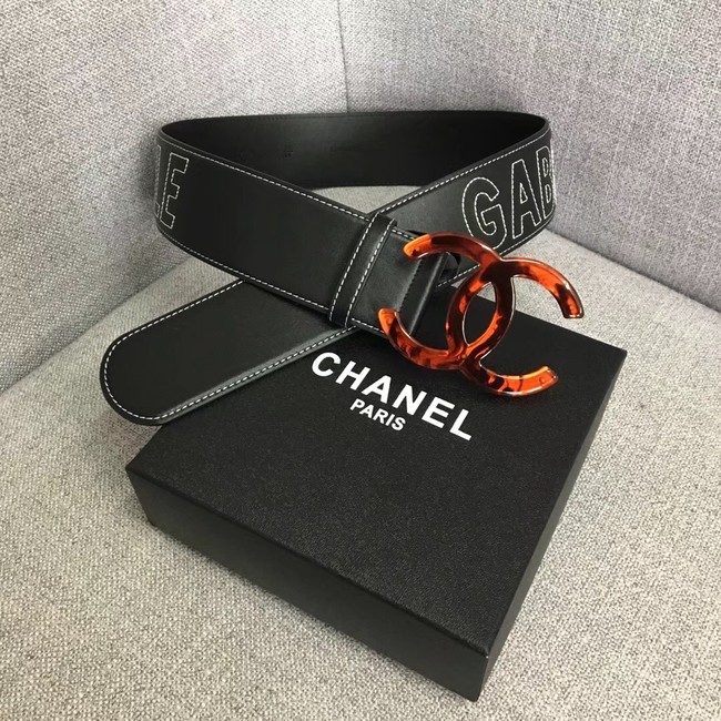 Chanel Wide leather belt with 53 mm CC4268 black