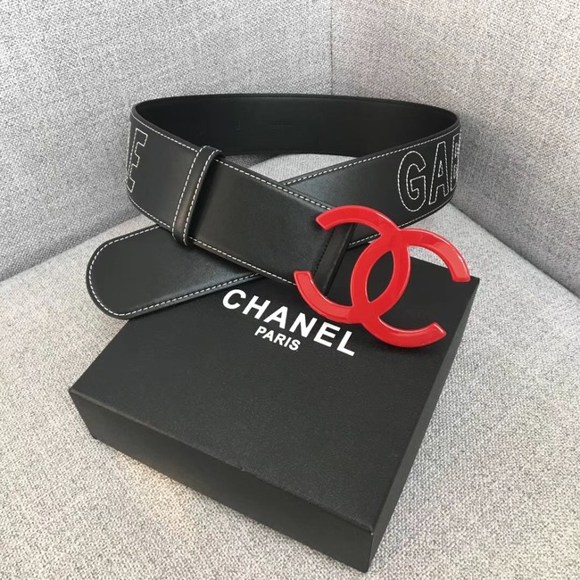 Chanel Wide leather belt with 53 mm CC4269 black