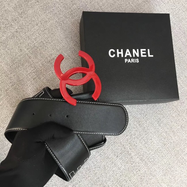 Chanel Wide leather belt with 53 mm CC4269 black