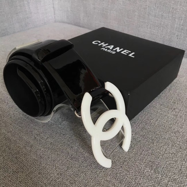 Chanel Wide leather belt with 53 mm CC4272 black	