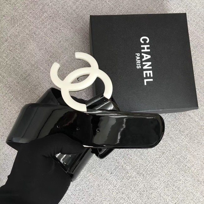 Chanel Wide leather belt with 53 mm CC4272 black	