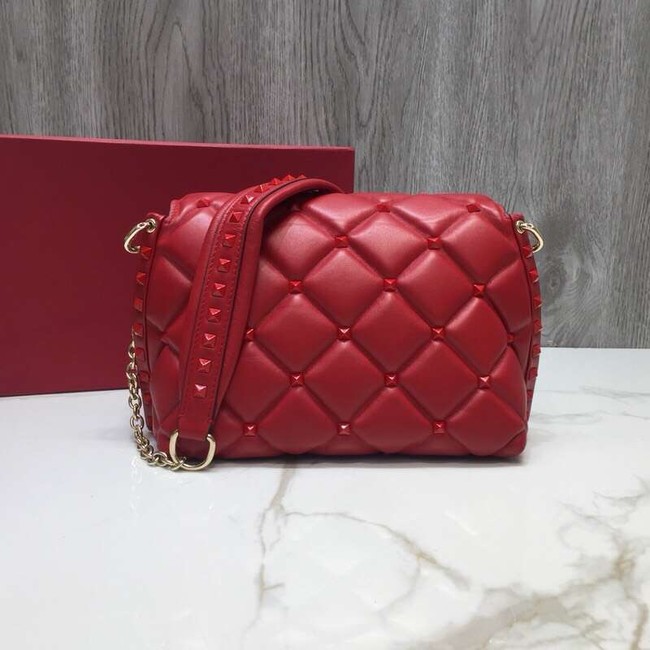 VALENTINO Candy quilted leather cross-body bag 0072 red