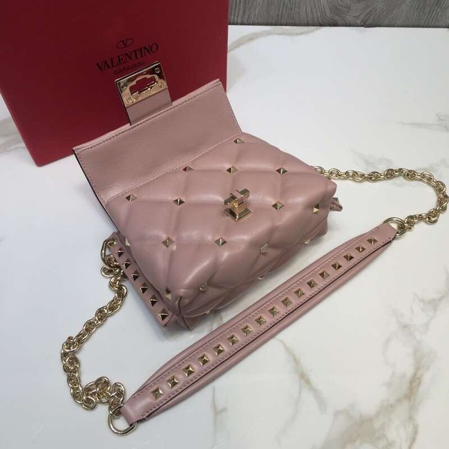 VALENTINO Candy quilted leather cross-body bag 0073 pink