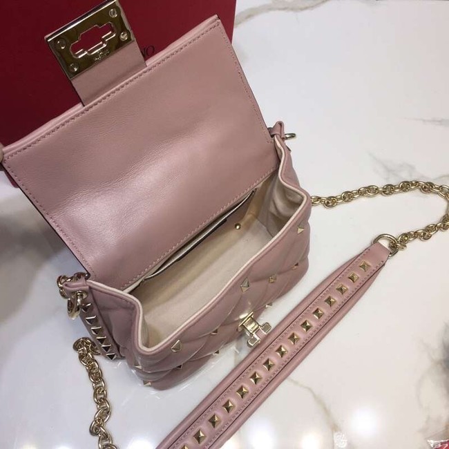 VALENTINO Candy quilted leather cross-body bag 0073 pink