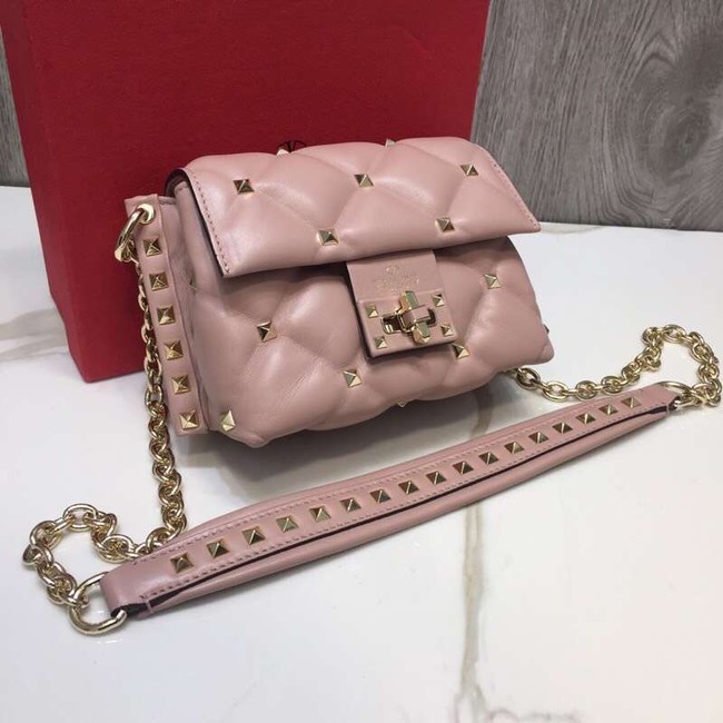 VALENTINO Candy quilted leather cross-body bag 0073 pink