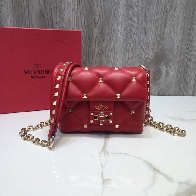 VALENTINO Candy quilted leather cross-body bag 0073 red