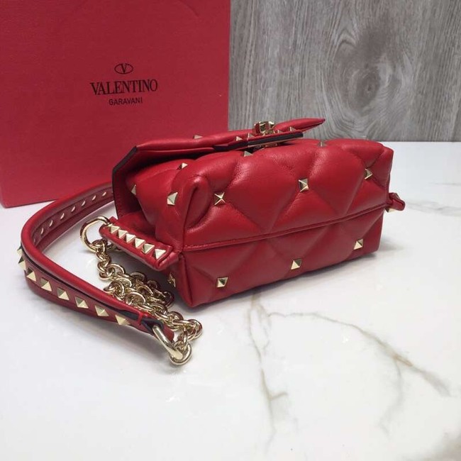 VALENTINO Candy quilted leather cross-body bag 0073 red