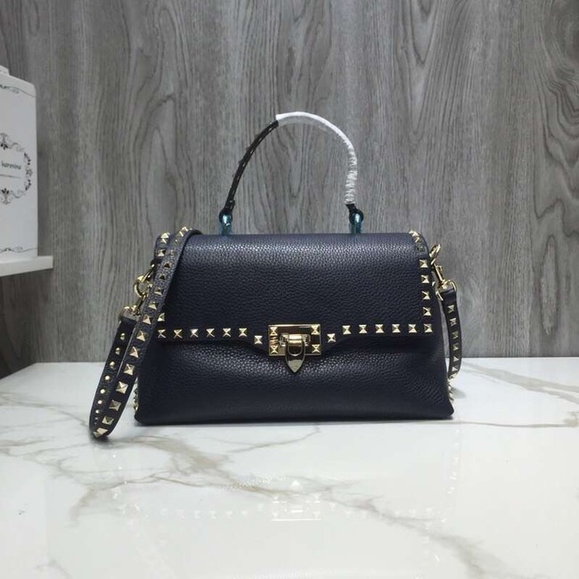 VALENTINO Rockstud leather tote bag V0094 black