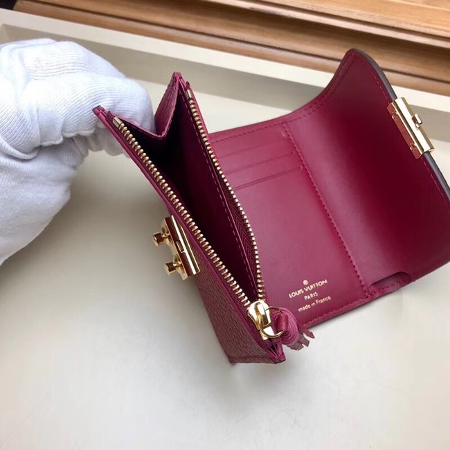 Louis Vuitton CROISETTE COMPACT WALLET N60208 Lie De Vin