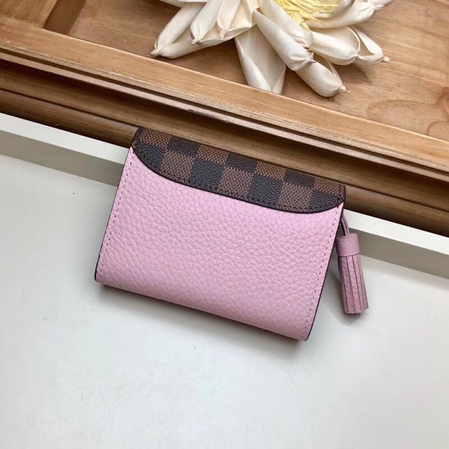 Louis Vuitton CROISETTE COMPACT WALLET N60208 pink