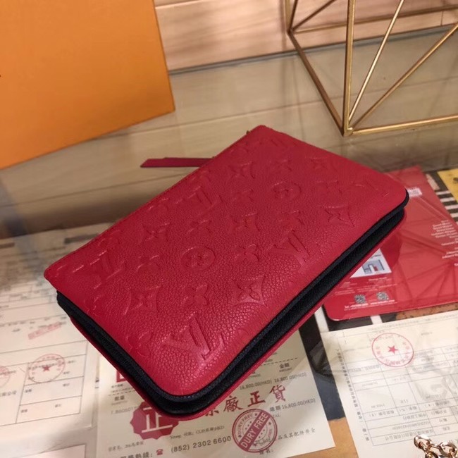 Louis Vuitton POCHETTE DOUBLE ZIP M63919 red