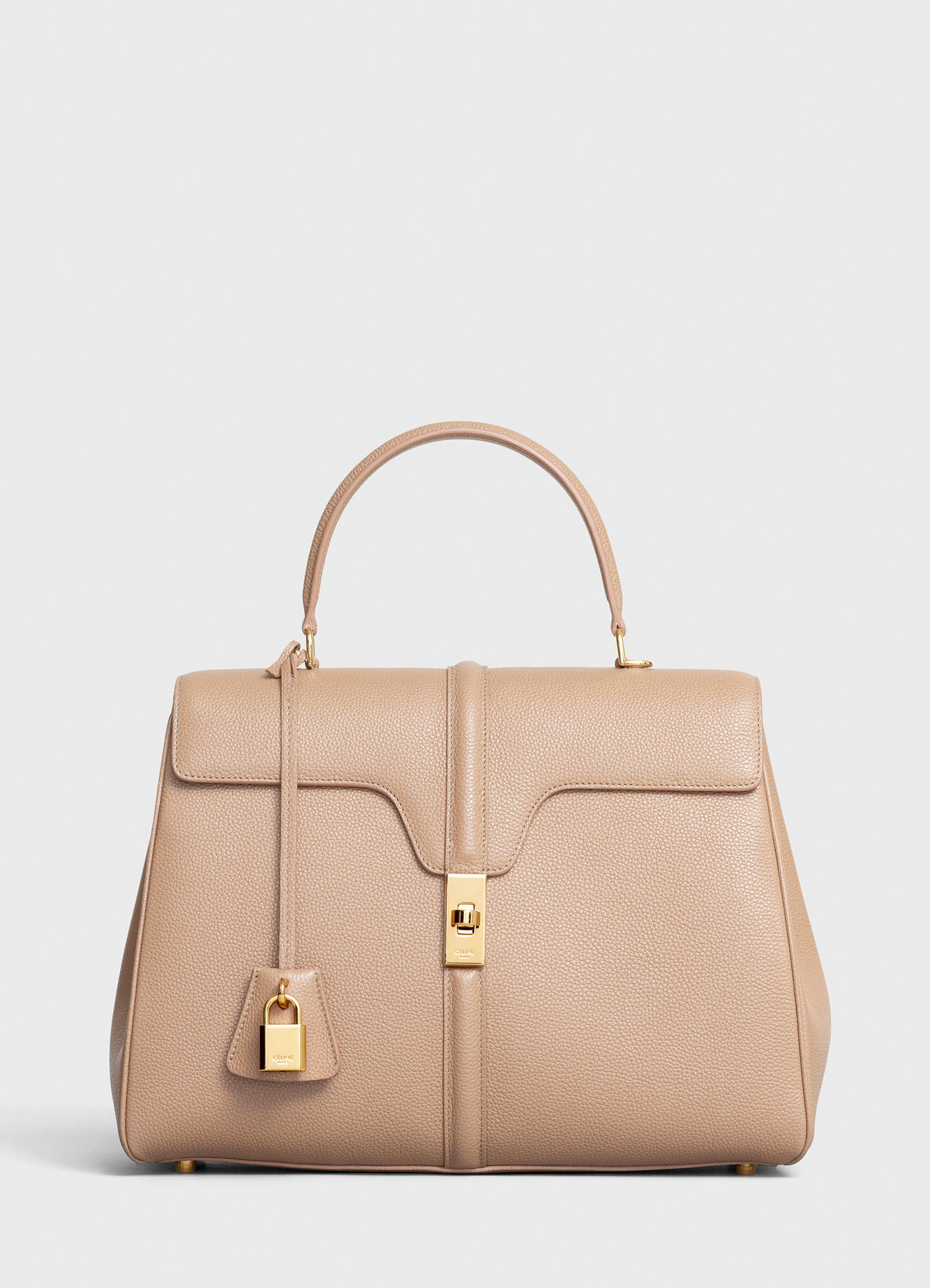 CELINE MEDIUM 16 BAG IN SATINATED CALFSKIN 187373 BEIGE