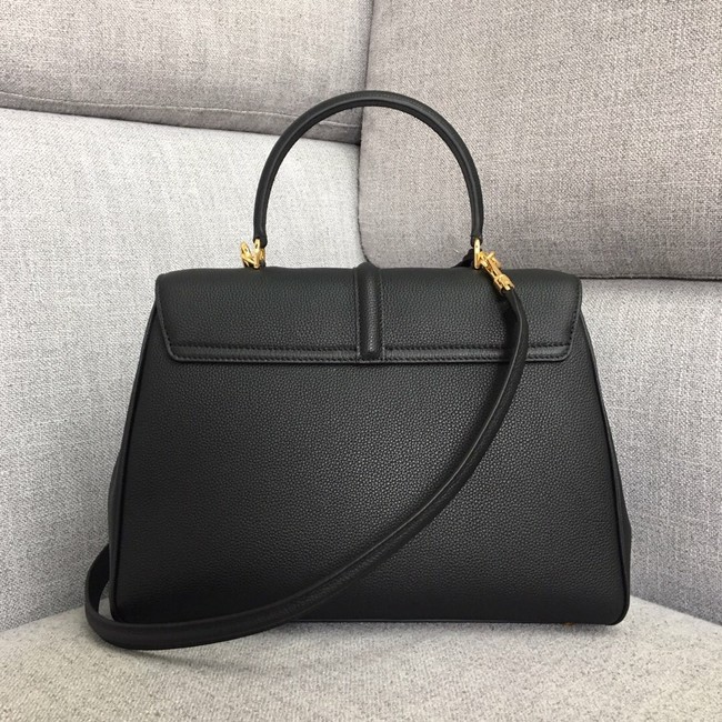 CELINE MEDIUM 16 BAG IN SATINATED CALFSKIN 187373 BLACK